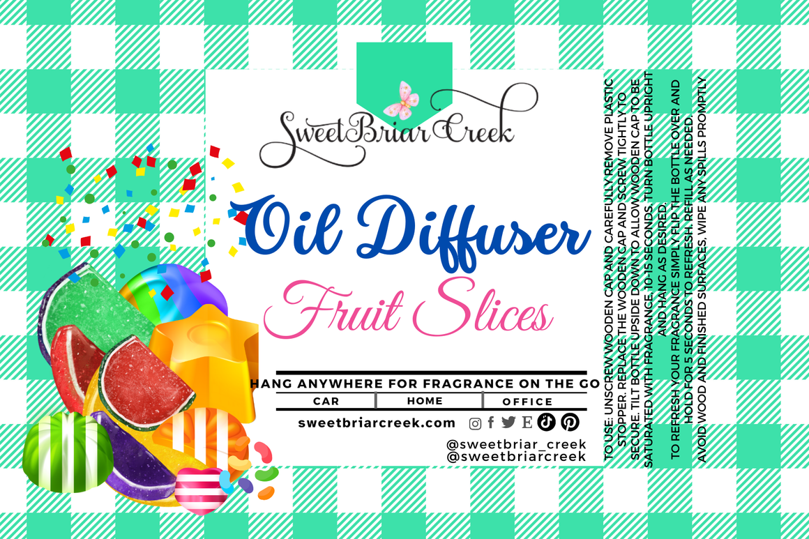 Fruit Slices Hanging Car Diffuser & Refills