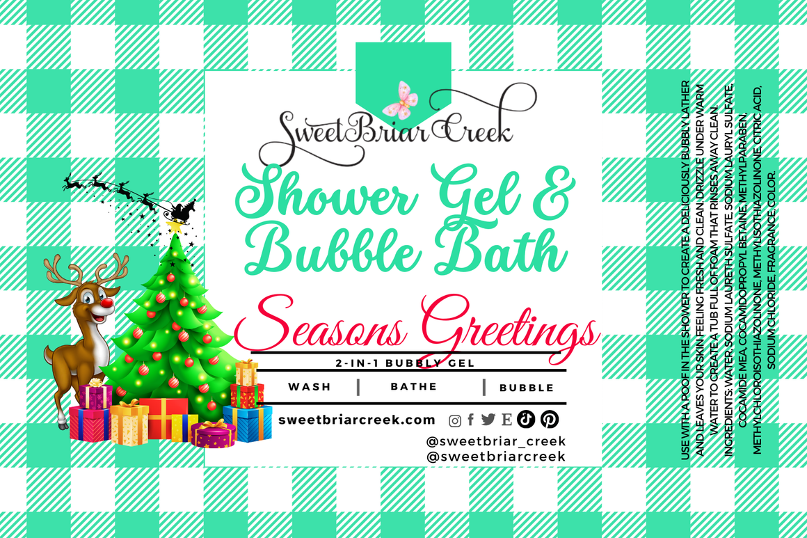 Season's Greetings Wash + Bubble Bath