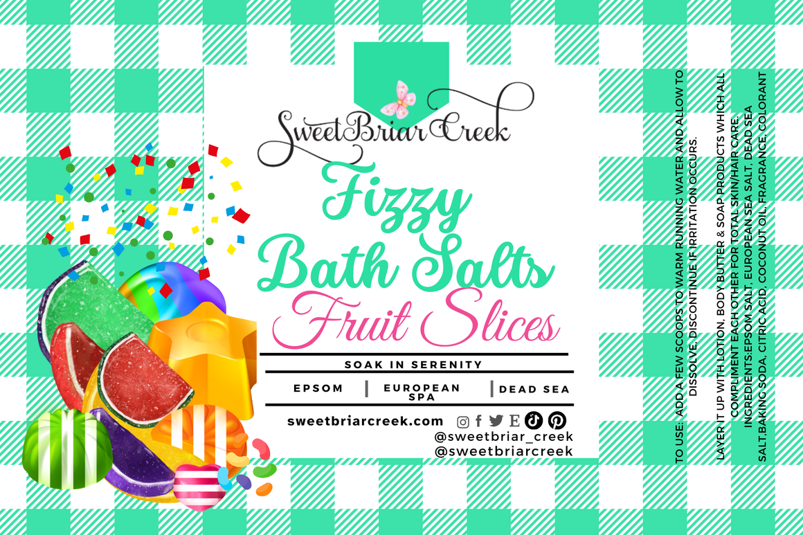 Fruits Slices  Fizzy Bath Salt