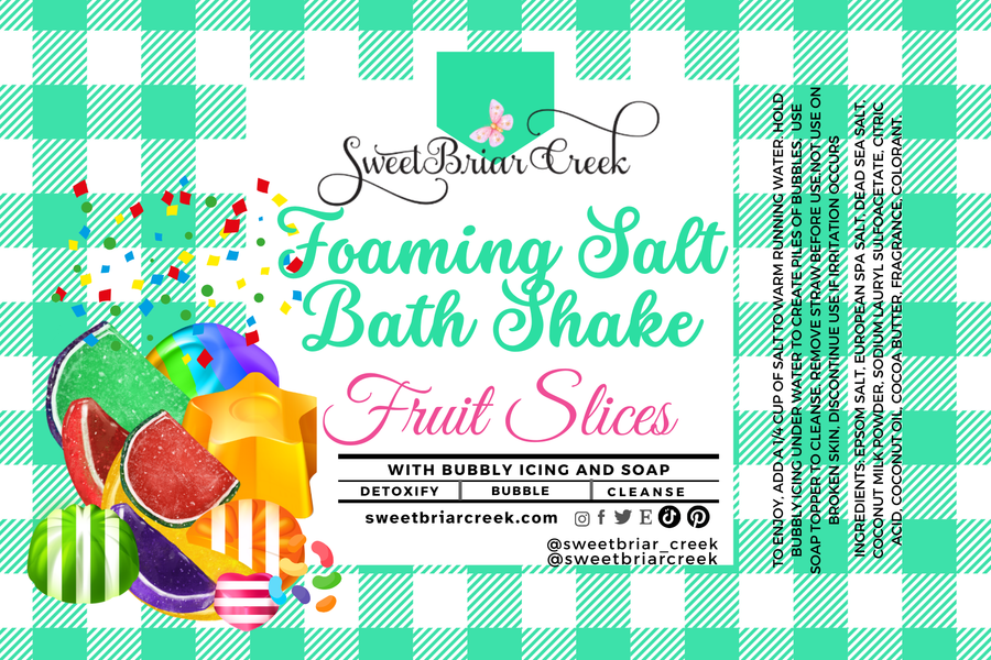 Fruit Slices Foaming Salt Bath Shake