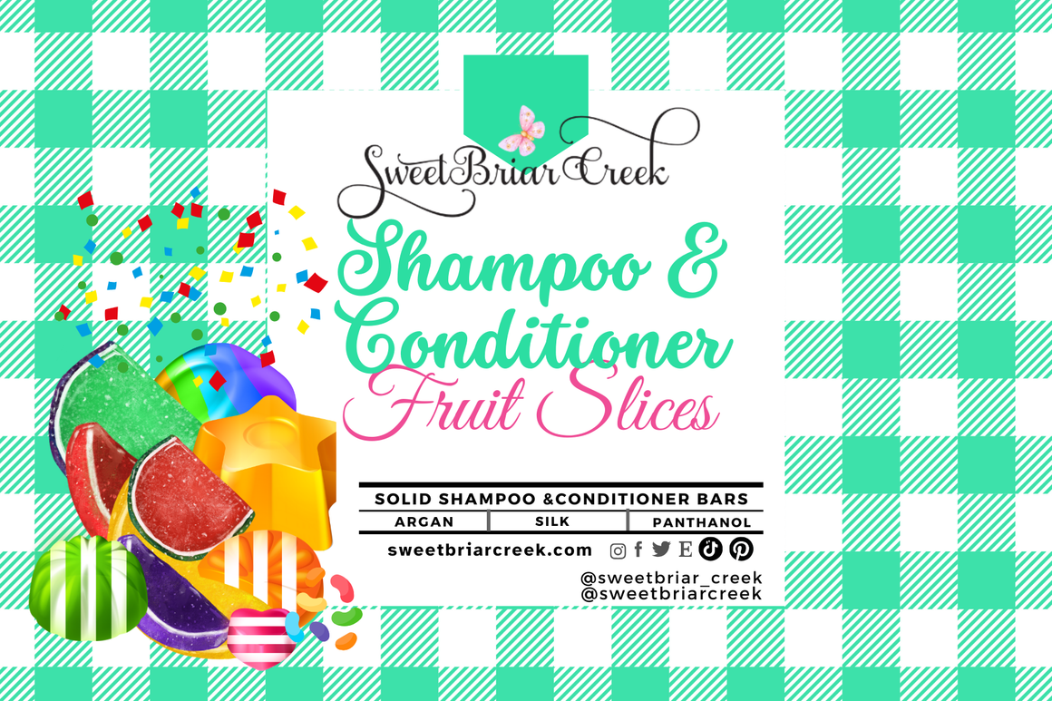 Fruit Slices Shampoo & Conditioner Bars