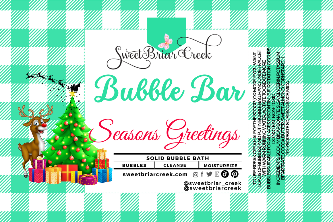 Season's Greetings Bubble Scoop