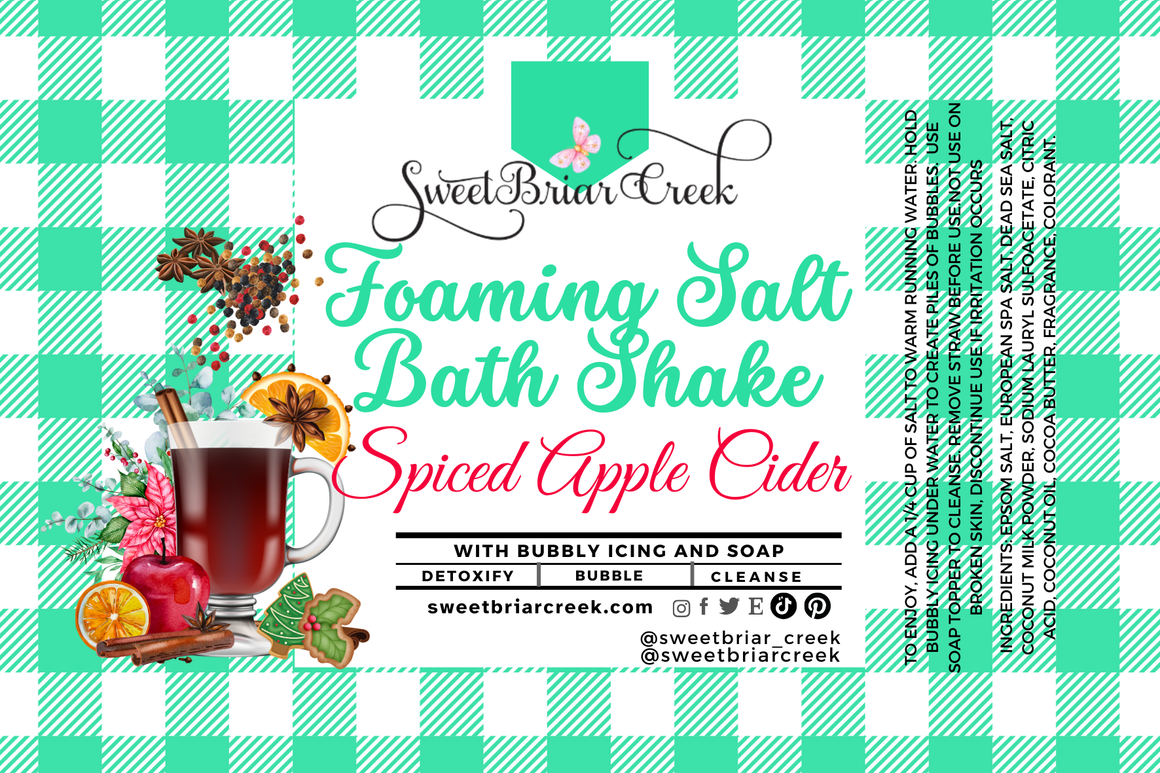 Spiced Apple Cider Foaming Salt Bath Shake