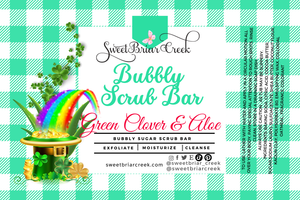 Green Clover & Aloe Bubbly Scrub Body Bars