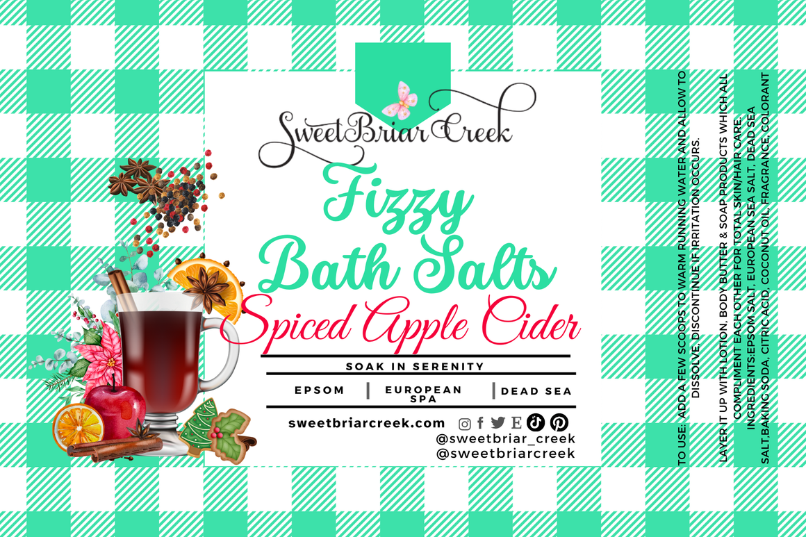Spiced Apple Cider Fizzy Bath Salt Soak