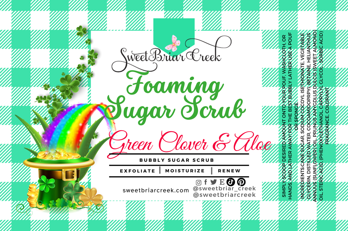 Green Clover & Aloe Whipped Sugar Scrub