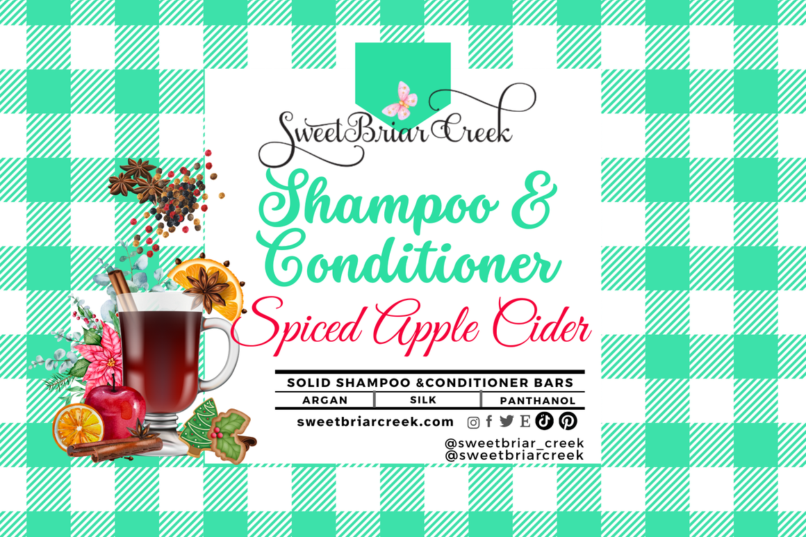 Spiced Apple Cider Shampoo & Conditioner Bars