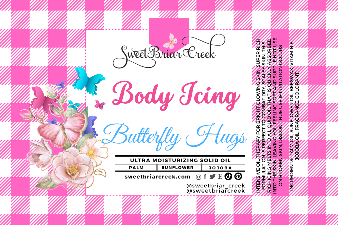 Butterfly Hugs Body Icing