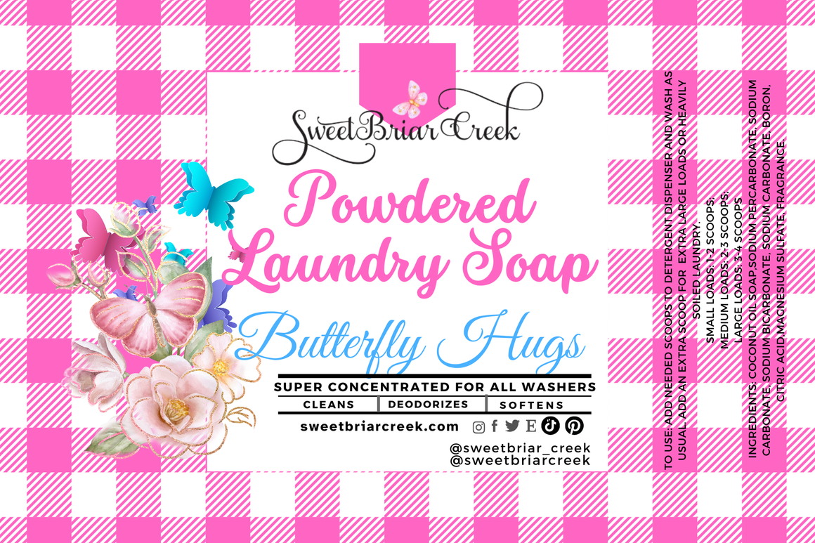 Butterfly Hugs Powdered Laundry Soap