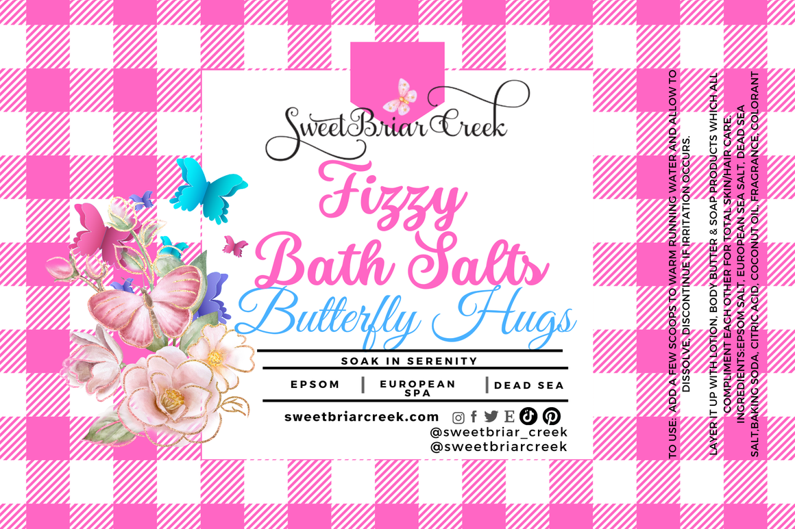 Butterfly Hugs Fizzy Bath Salt Soak