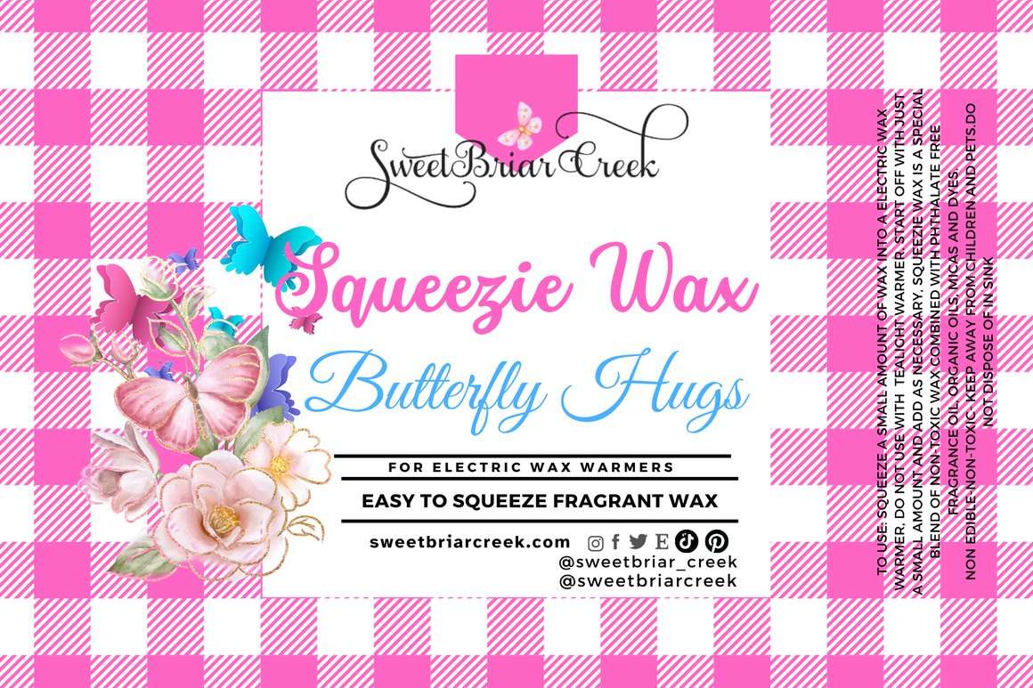 Butterfly Hugs Squeezie Wax + Scoopable melts for Waxwarmer