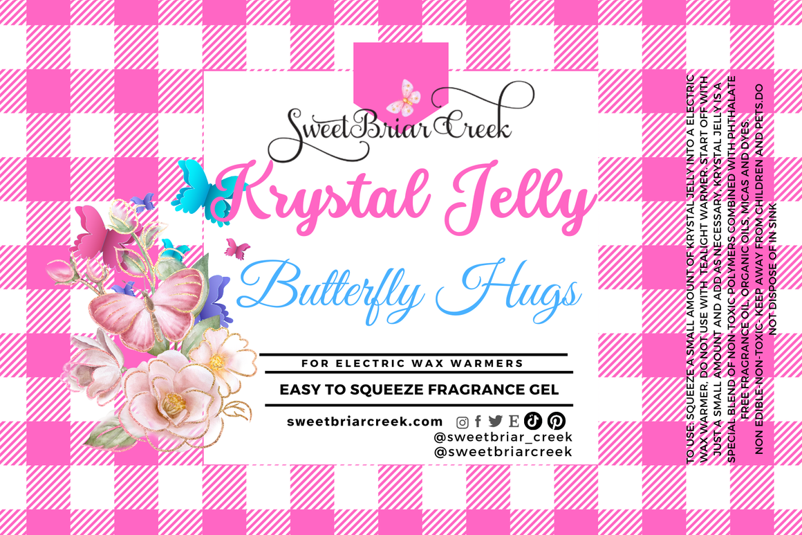Butterfly Hugs Krystal Jelly Squeeze for wax warmers