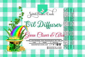 Green Clover & Aloe Hanging Car Diffuser & Refills