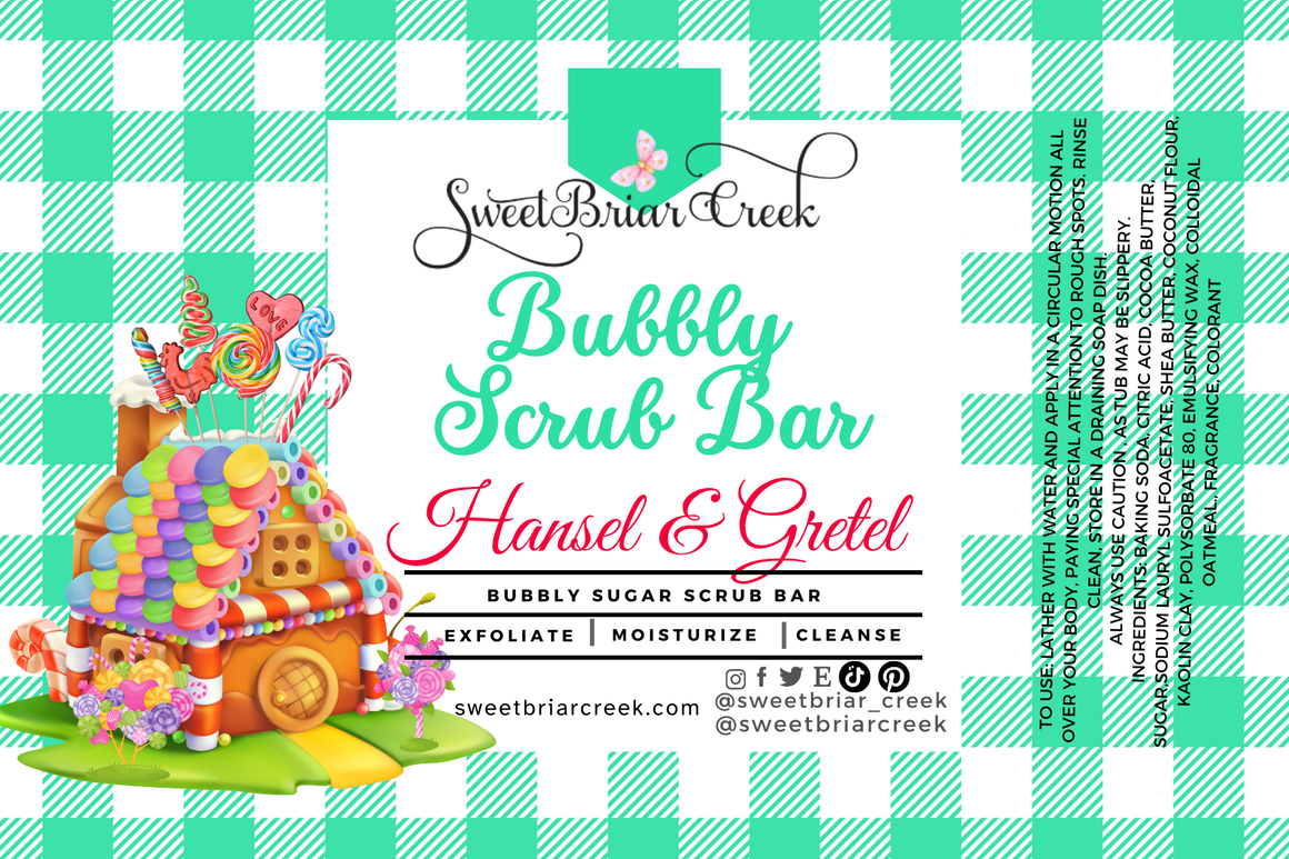 Hansel and Gretel's House Bubbly Scrub Body Bars