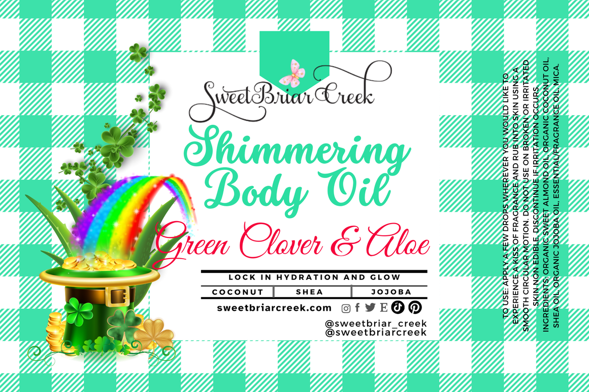 Green Clover & Aloe Shimmering Body Oil