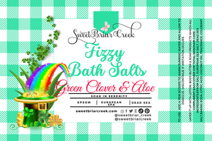 Green Clover & Aloe Fizzy Bath Salt Soak