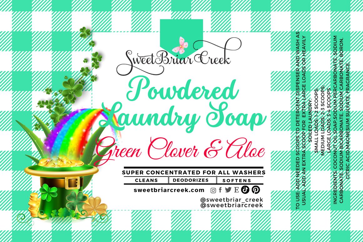 Green Clover & Aloe Powdered Laundry Soap