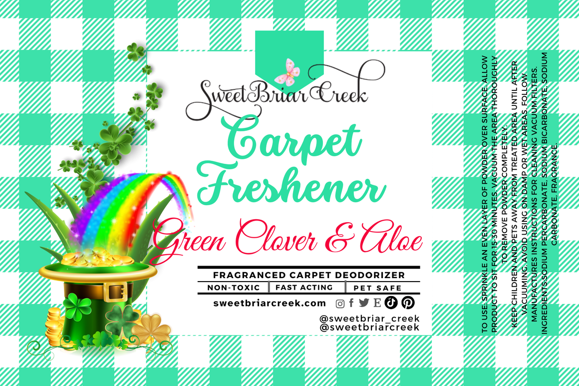 Green Clover & Aloe Carpet Freshener Powder