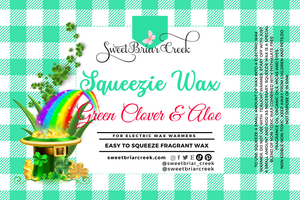Green Clover & Aloe Squeezie Wax + Scoopable melts for Waxwarmer