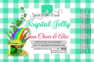 Green Clover & Aloe Krystal Jelly Squeeze for wax warmers.