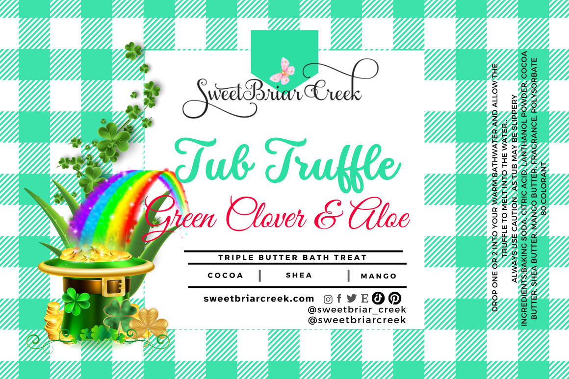 Green Clover & Aloe Bath Butter Tub Truffles