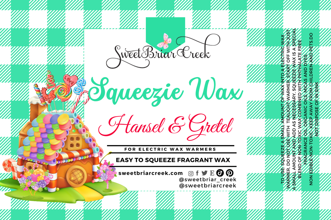 Hansel & Gretels House Squeezie Wax + Scoopable melts for Waxwarmer