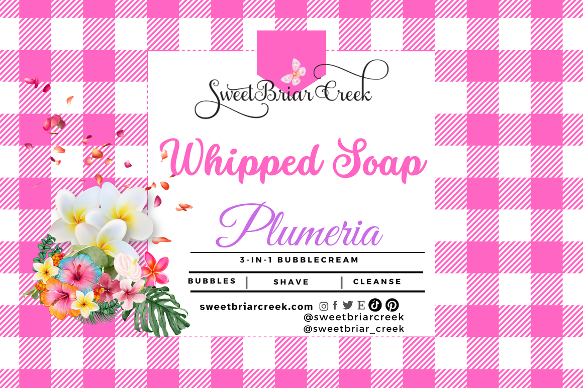 Plumeria Whipped Soap & Shaving Cream