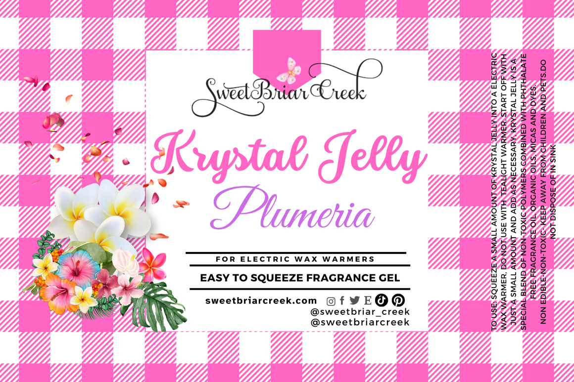 Plumeria Krystal Jelly Squeeze for wax warmers.