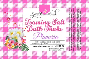 Plumeria Foaming Salt Bath Shake
