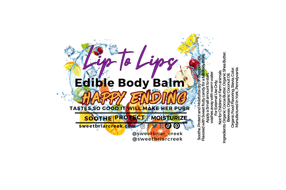 Happy Ending Lip to Lips Edible Body Balm