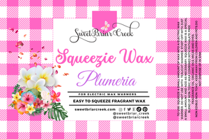 Plumeria Squeezie Wax + Scoopable melts for Waxwarmer