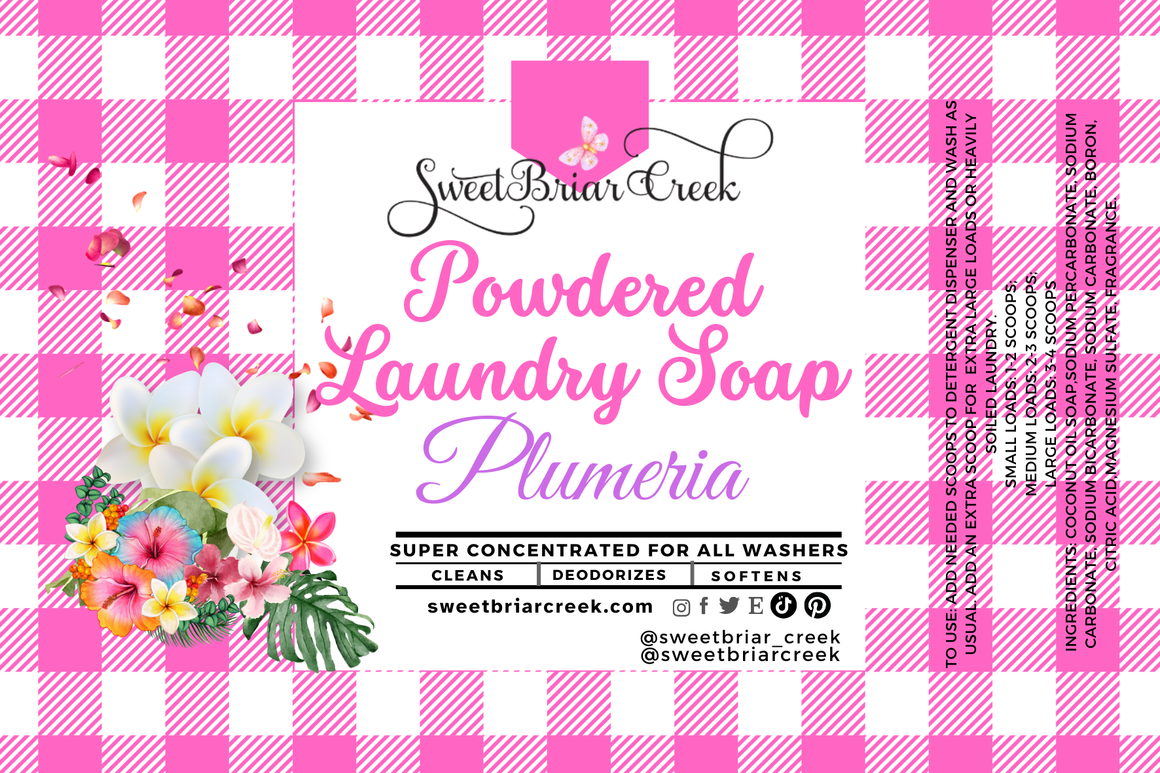 Plumeria Powdered Laundry Soap