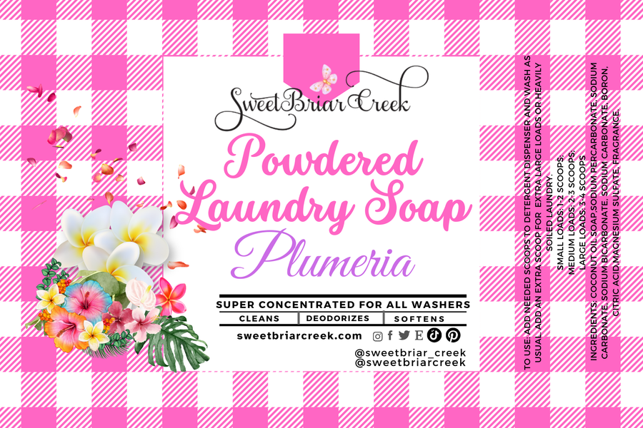 Plumeria Powdered Laundry Soap