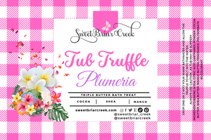 Plumeria Bath Butter Tub Truffles