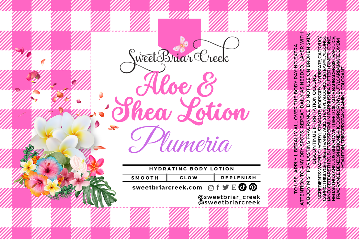 Plumeria Shea & Aloe Body Lotion