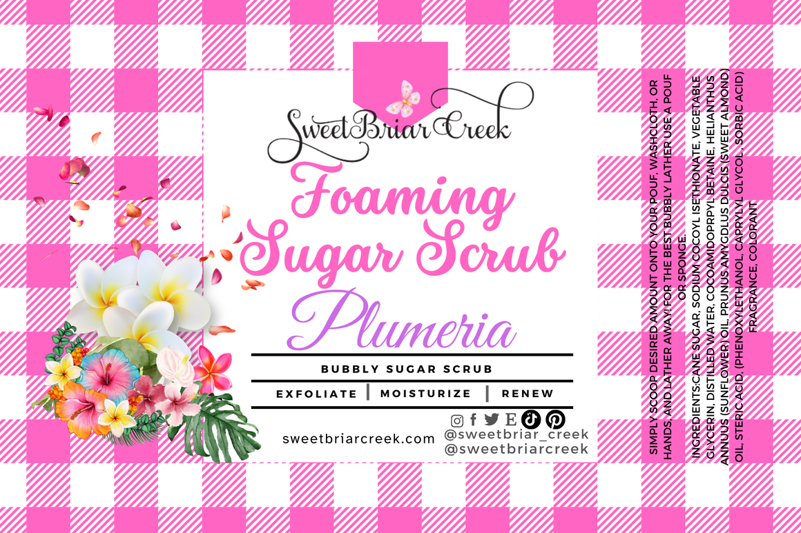 Plumeria Whipped Sugar Scrub