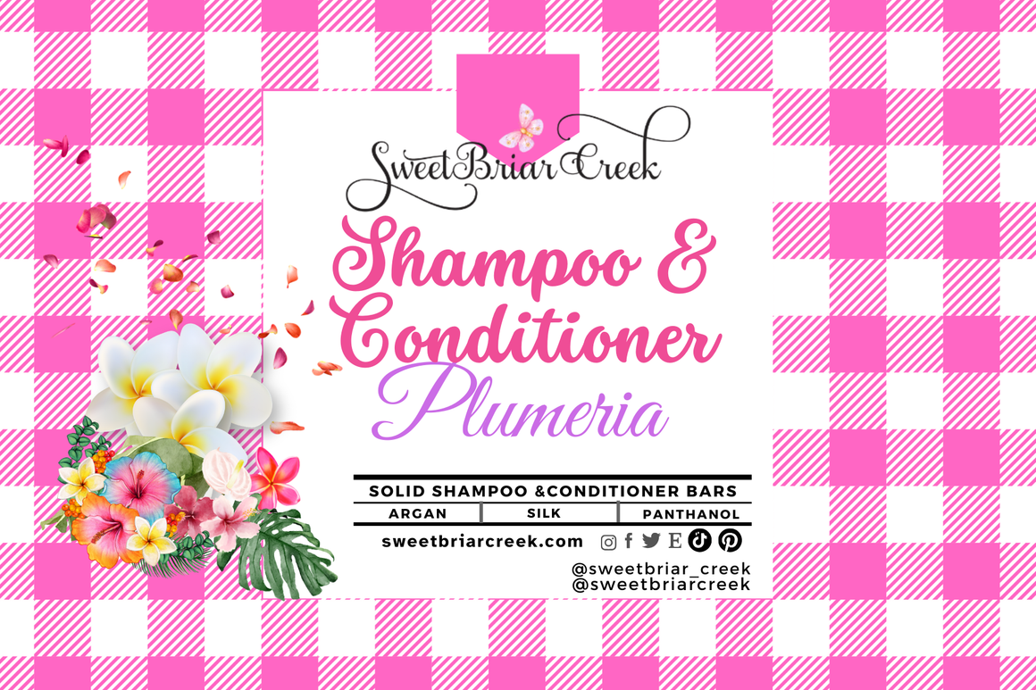 Plumeria Shampoo & Conditioner Bars
