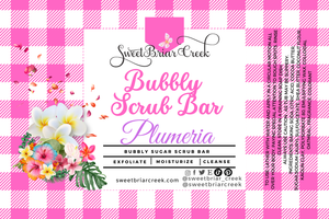 Plumeria Bubbly Scrub Body Bars