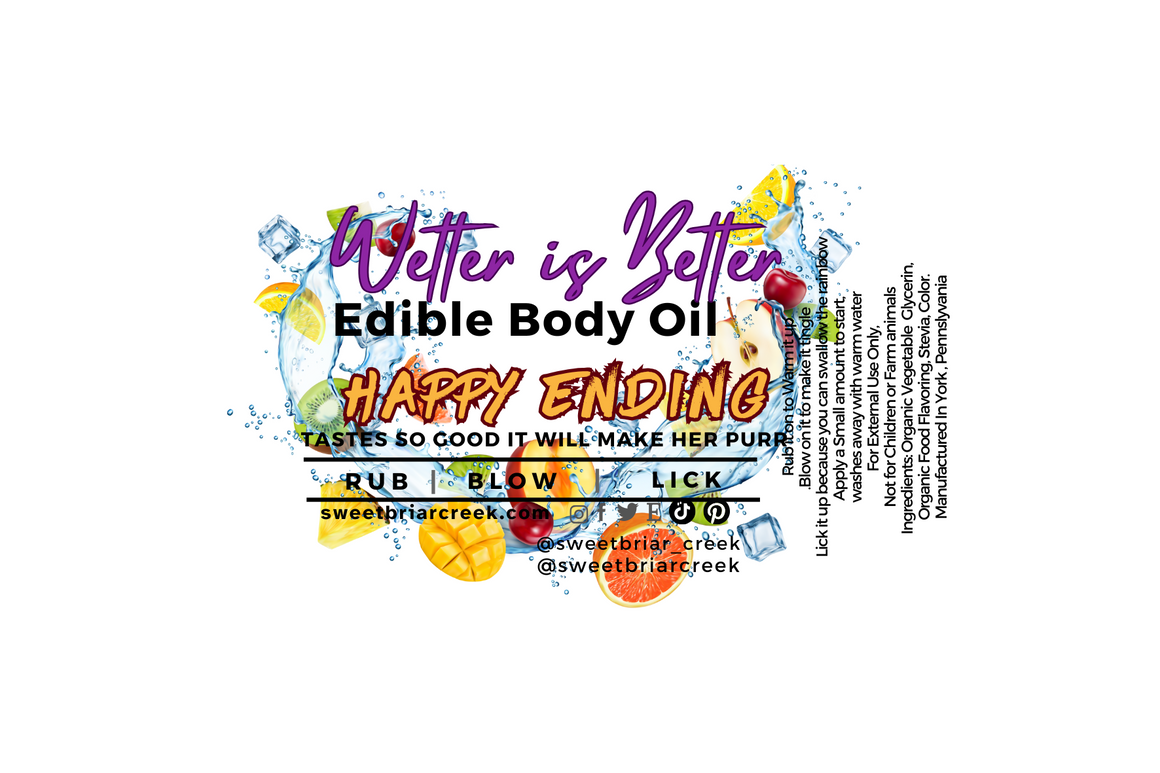 Happy Ending Edible Body Oil