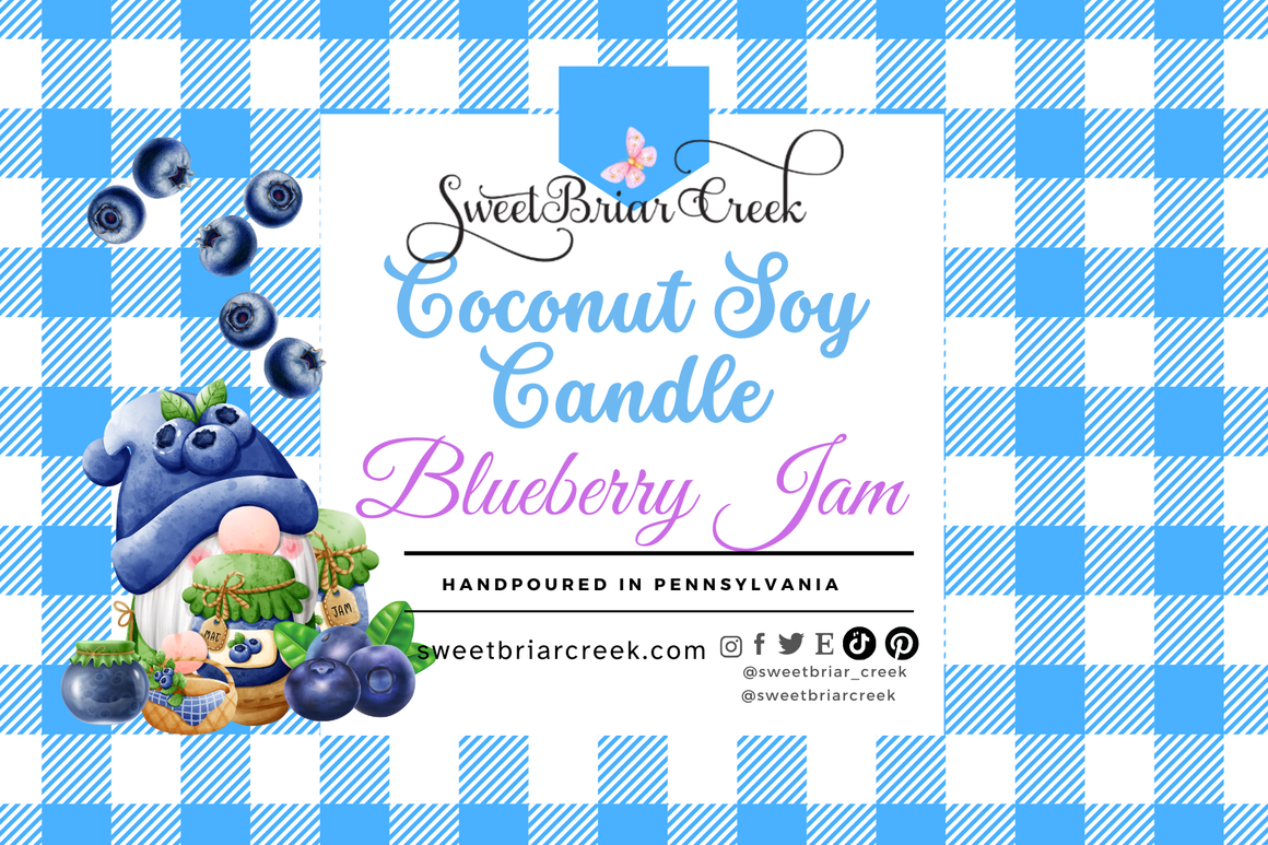 Blueberry Jam Coconut Soy Candle
