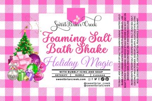 Holiday Magic Foaming Salt Bath Shake