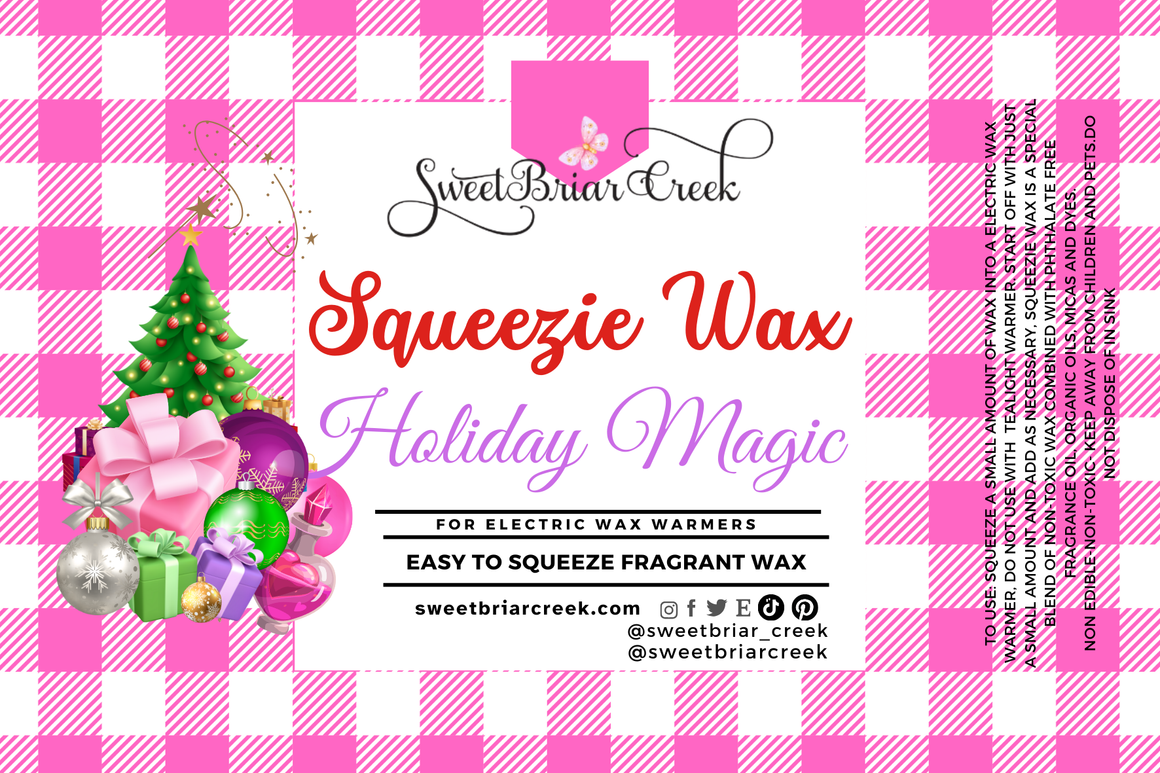 Holiday Magic Squeezie Wax + Scoopable melts for Waxwarmer