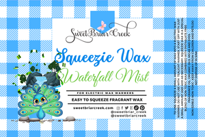 Waterfall Mist Squeezie Wax + Scoopable melts for Waxwarmer