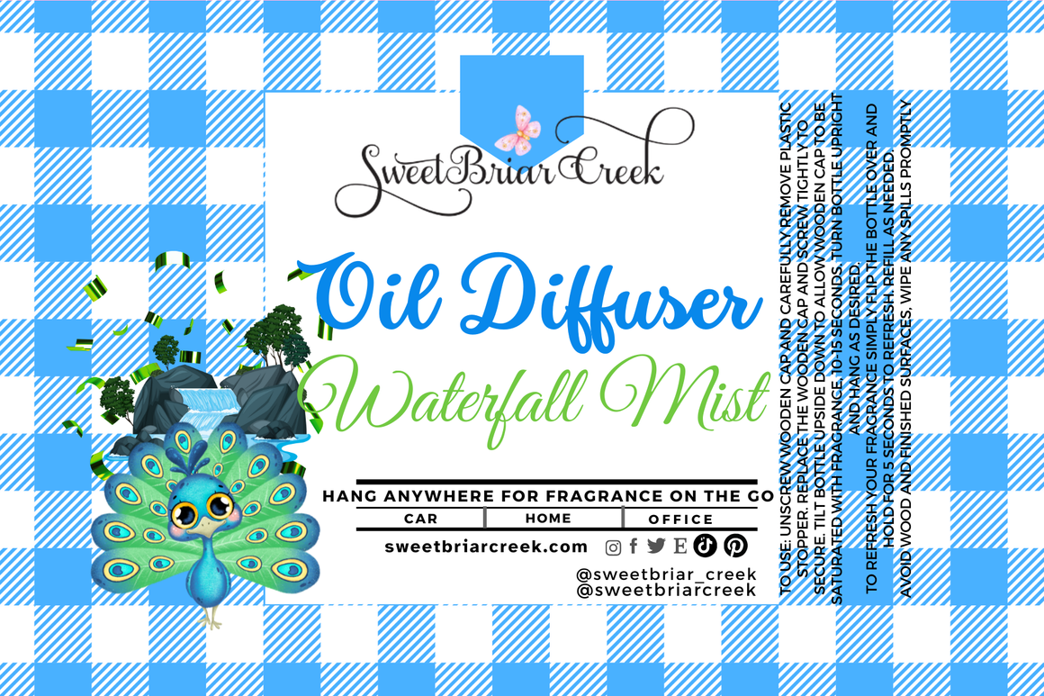 Waterfall Mist Hanging Car Diffuser & Refills