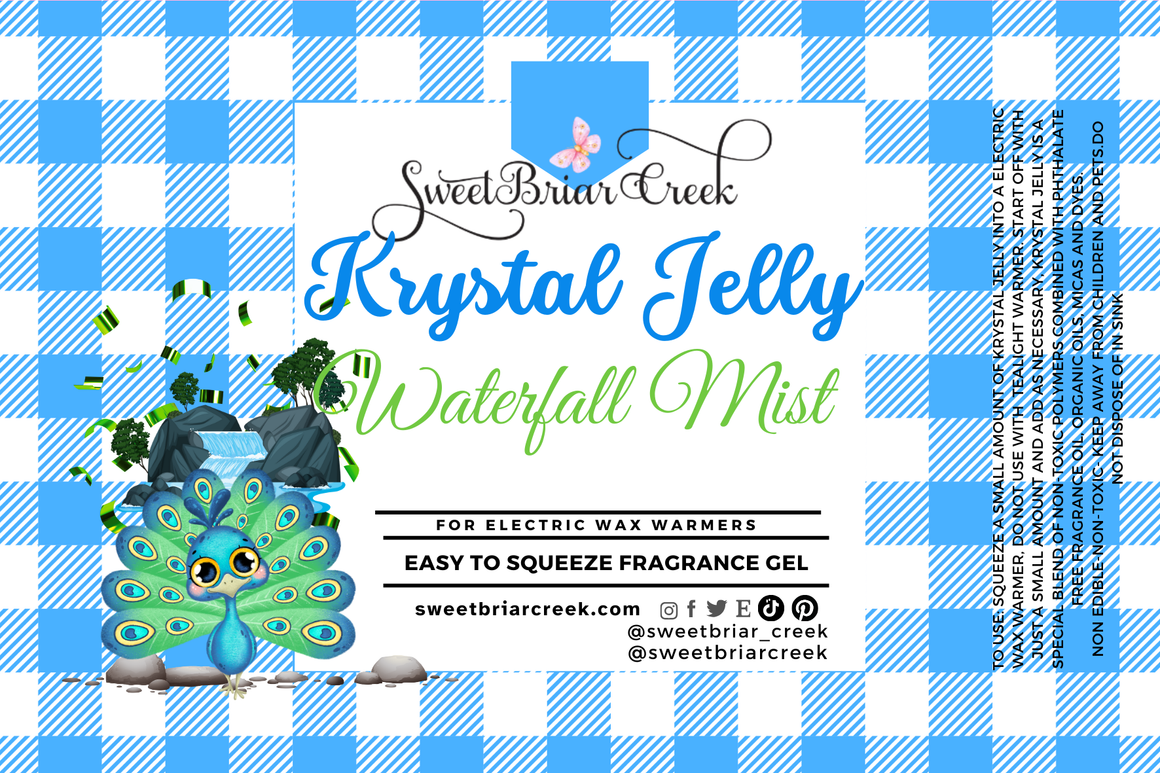Waterfall Mist Krystal Jelly Squeeze for wax warmers.