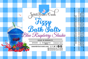 Blue Raspberry Slushie Fizzy Bath Salt Soak