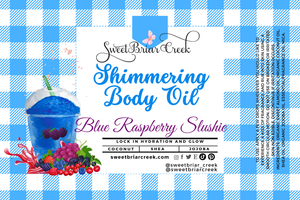 Blue Raspberry Slushie Shimmering Body Oil