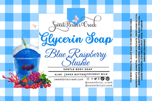 Blue Raspberry Slushie Glycerin Soap Bar