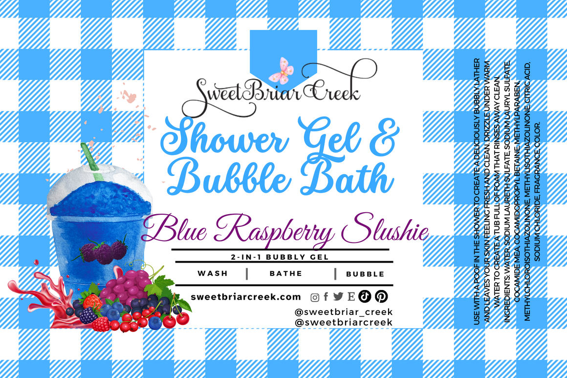 Blue Raspberry Slushie Body Wash + Bubble Bath