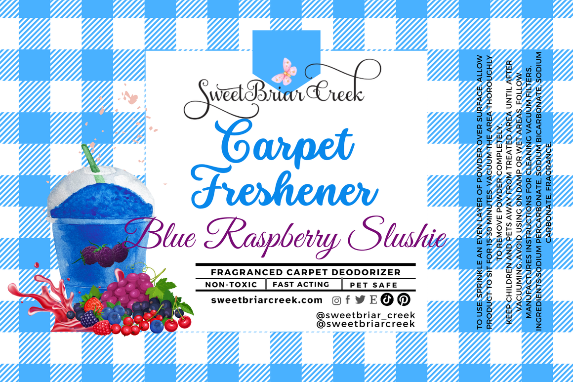 Blue Raspberry Slushie Carpet Freshener Powder